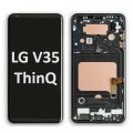 LG V35 ThinQ OLED and Touch Screen Assembly with Frame [Black]